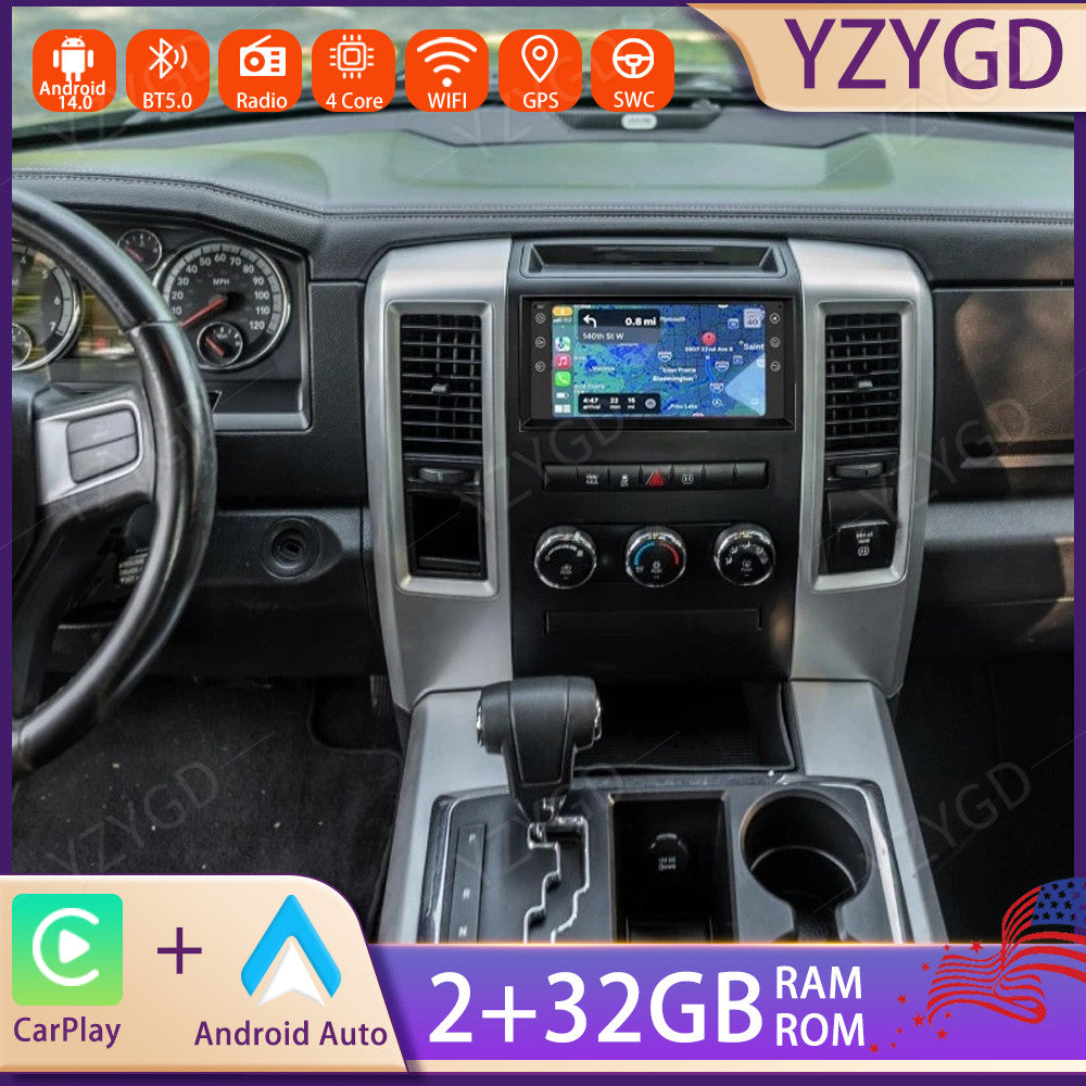 7 for DODGE for RAM 1500 2500 3500 2009-2012 Stereo Carplay Car Radio Screen GPS BT