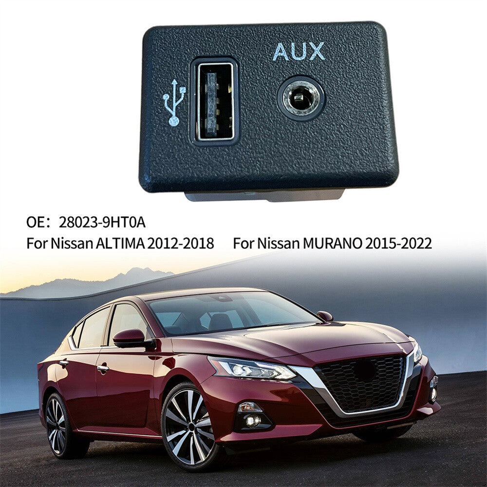 Audio AUX Socket Plug USB Port for Nissan MURANO/ for ALTIMA 28023-9HT0A Connector