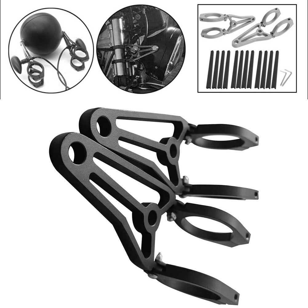 33-41mm Headlight Bracket Mounting Clamp Shock Absorber Front Fork Light Holder
