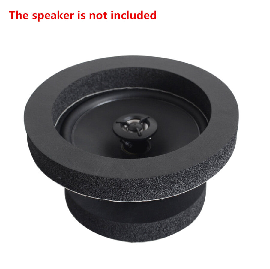 4pcs 6.5 Car Speaker Ring Bass Door Trim Sound Insulation Cotton Audio Speakers