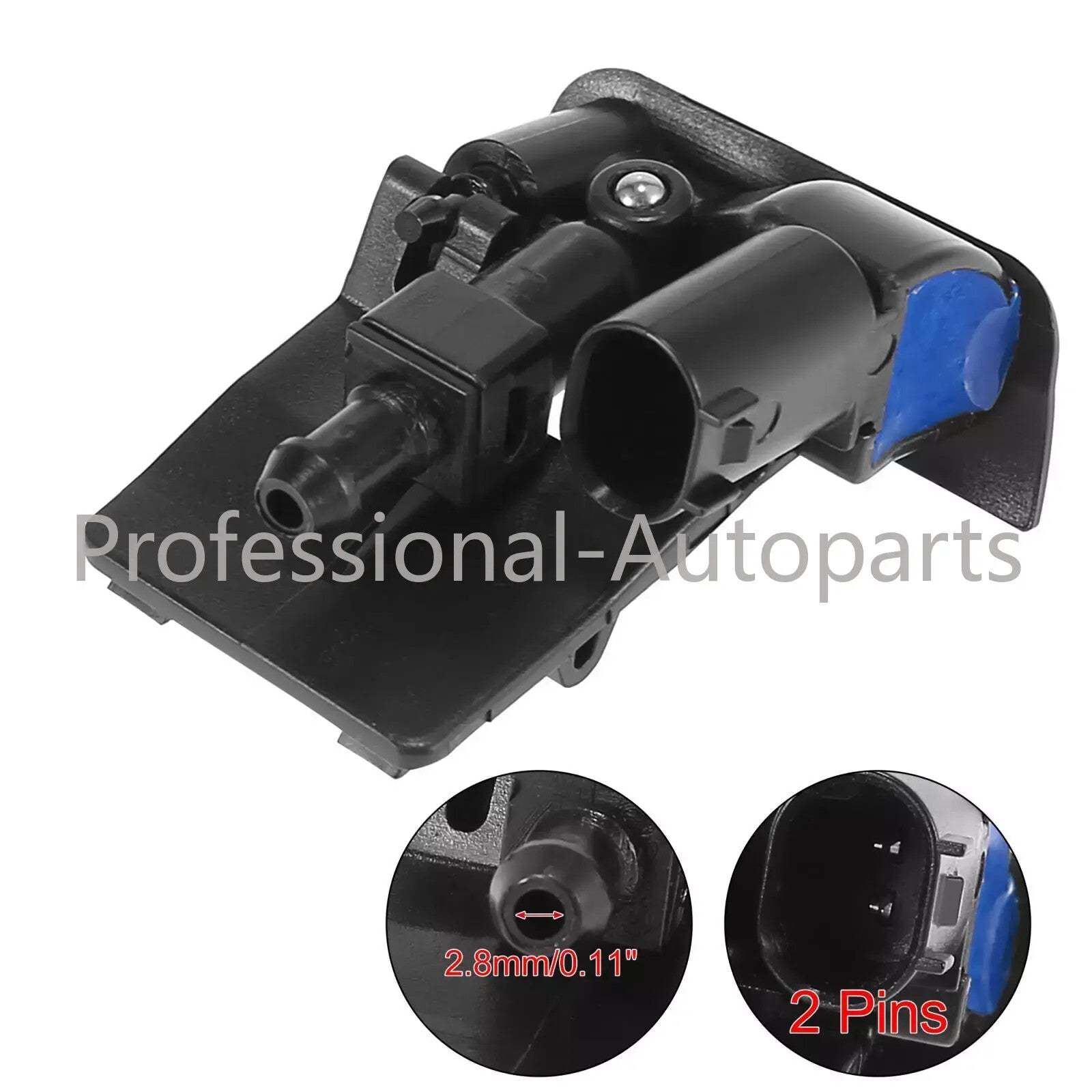 2-pack windshield washer spray nozzles suitable for BMW X5 2006-2010 616671469