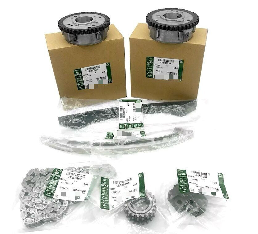for Land Rover 7-Piece VVT Gear Timing Chain Kit for Evoque Freelander 2.0L