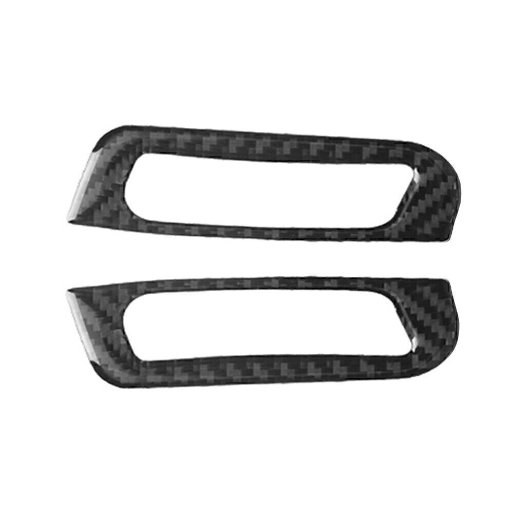 Carbon Fiber A Pillar Air Vent Outlet Cover Trim Fit for Jeep Grand Cherokee 2014-20