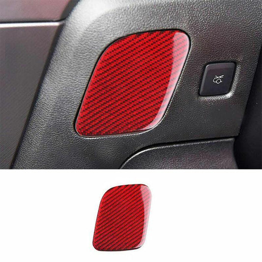 for Ford for Mustang for Shelby 2015-2022 Red Carbon Fiber Driver Storage Box Bowl Trim