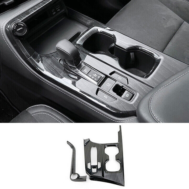 for Lexus NX 250 350h 450h 2022-24 Matte Black Wood Console Gear Shift Frame 2X