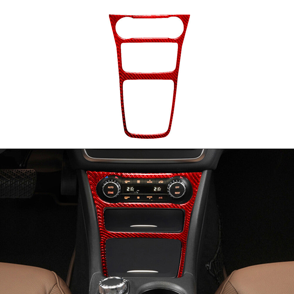 Red Central Control Frame Trim Cover for Mercedes Benz CLA 2014-2018/GLA 2015-18