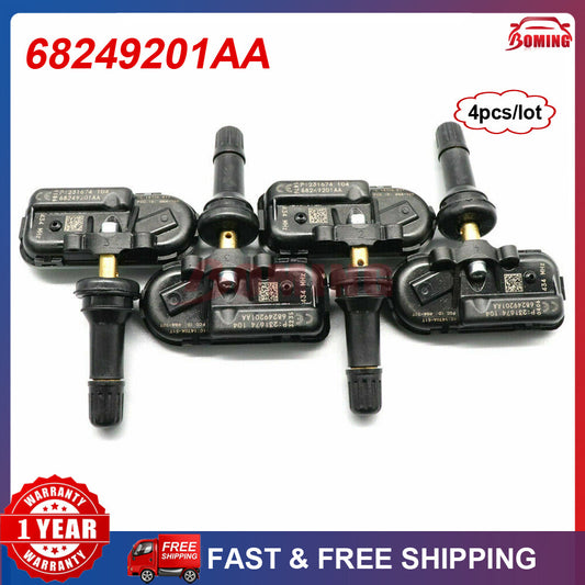4PCS for JEEP CHEROKEE for RAM 1500 434Mhz NEW TPMS TIRE PRESSURE SENSOR 68249201AA