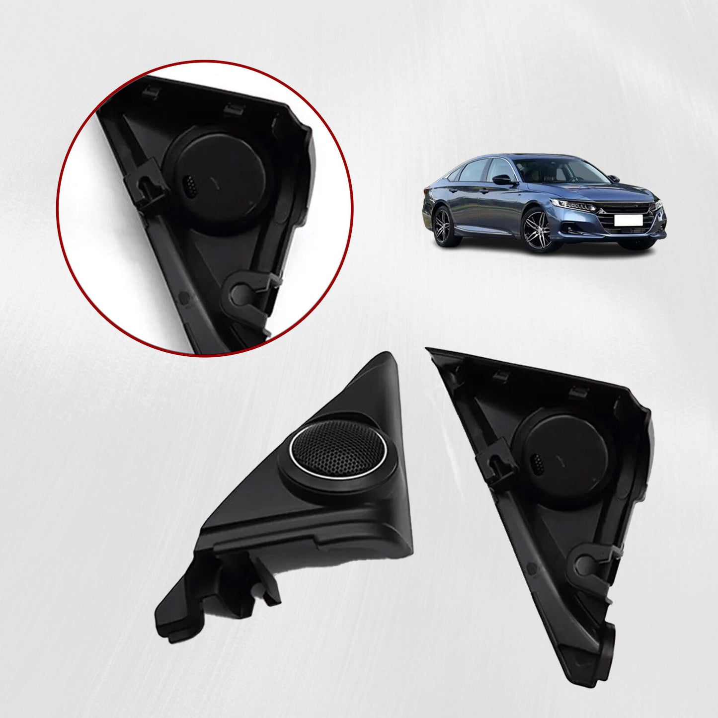 For 2018-2021 for Honda Accord Left+Right Front Door Tweeter Speaker Cover Trim