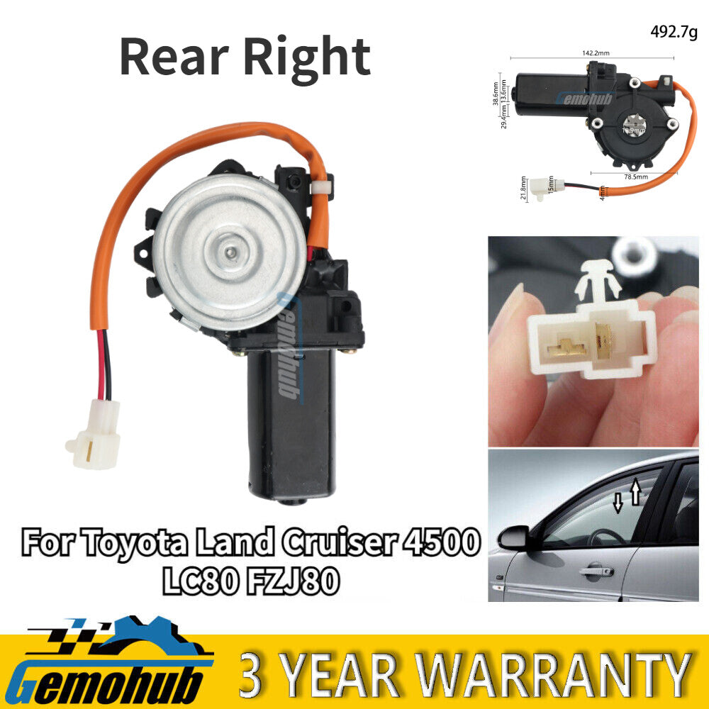 Rear Right Window Lifter Regulator Motor for Toyota for Land Cruiser 4500 LC80 FZJ80