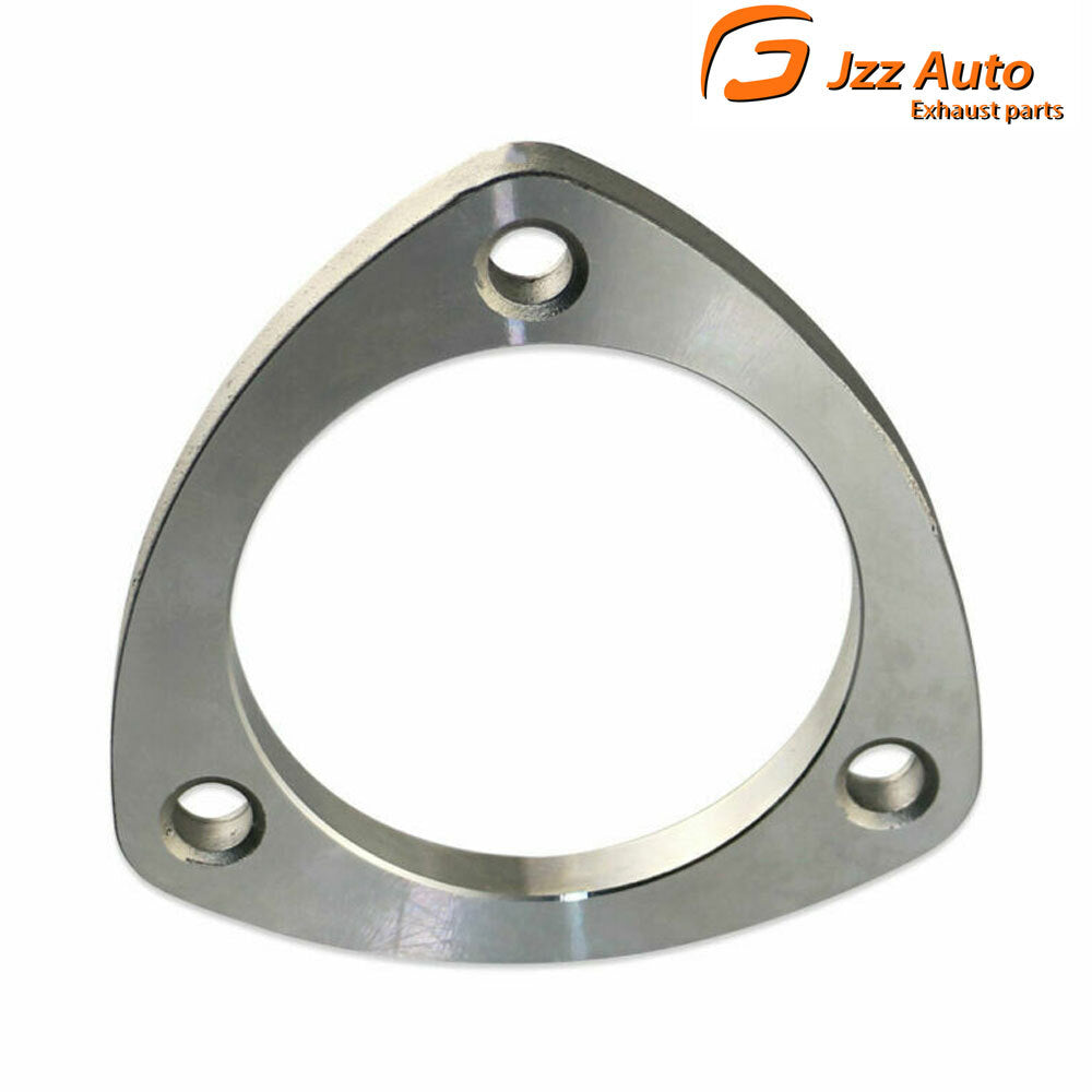 2.5 3 Hole Bolt Exhaust Header Test Pipe Adapter Weldable Flange 2.5 in