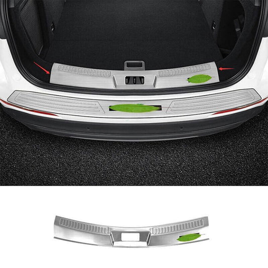 for Lincoln Corsair 20-2022 Inner Rear Bumper Protector Steel Guard Trim Silver
