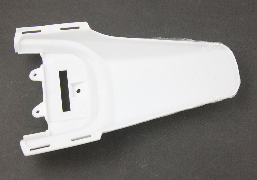 White Plastics Rear Fender Guard for Honda XR50 CRF50 SSR SDG Pit Dirt Bikes