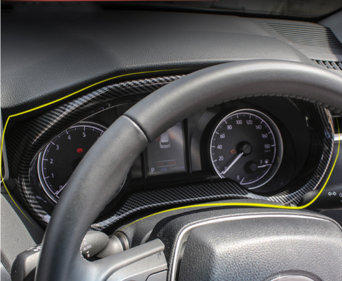 Carbon Fiber Dashboard Speedmeter Frame Cover Trim 1P for Toyota Venza 2021-2023