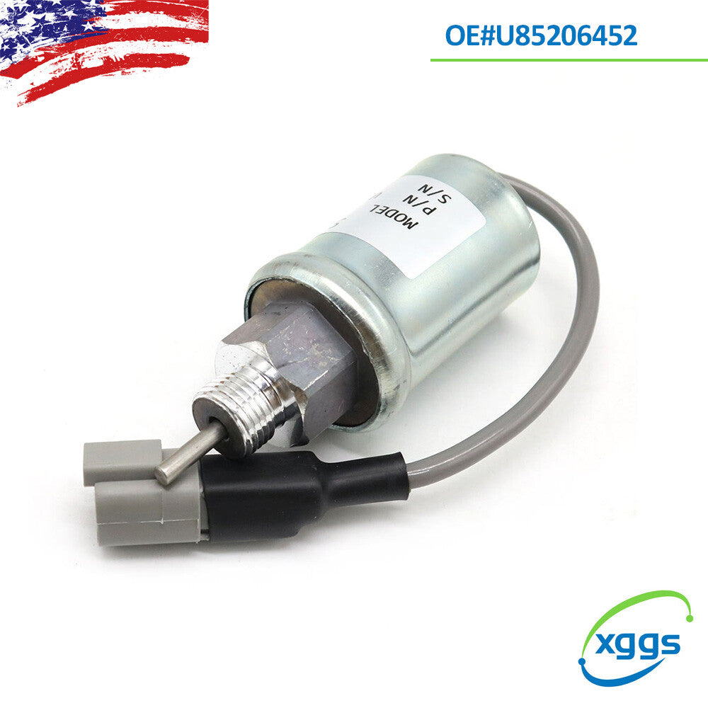 For Perkins 402D 403C 403D 404C 404D U85206452 Fuel Shut Off Solenoid Shutdown