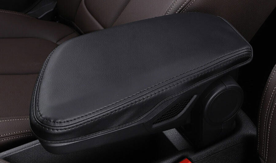 for BMW X1 F48 2016-22 Black PU Leather Inner Armrest Box Holster Cover Trim 1P