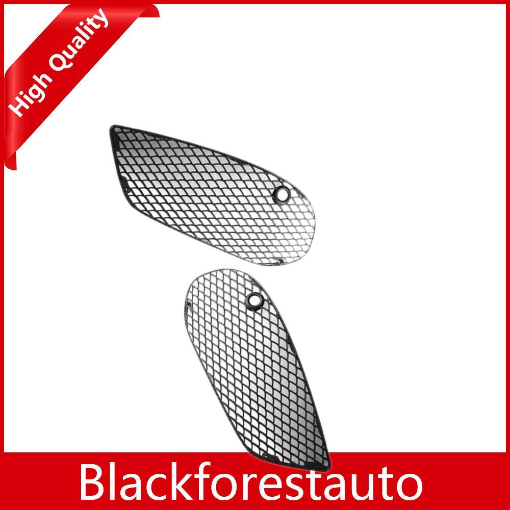 Set of 2 Bumper Grille Cover Left Right Side for Mercedes for Benz C300 2015-2016