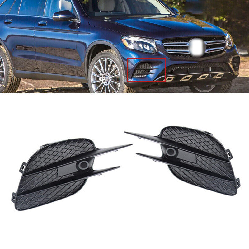Fit for Mercedes-Benz GLC W253 X253 AMG SX 1 Pair Front Bumper Fog Lamp Cover