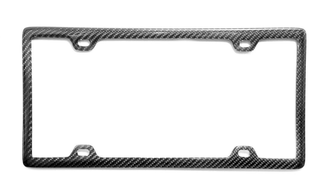 Car license plate frame cover cap rear ultra-thin black carbon suitable for Mercedes-Benz