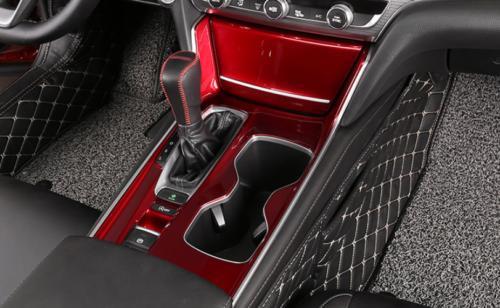 For 2018-2020 for Honda Accord 10th ABS Red Central Console Gear Shift Cover Trim