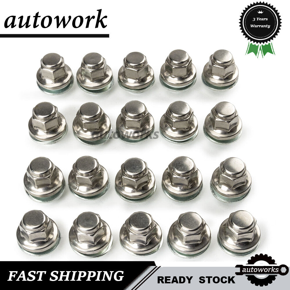 20X WHEEL NUTS for JAGUAR S-TYPE X-TYPE XJ XJR XF CHROME LUG BOLT STUD 19-22 New