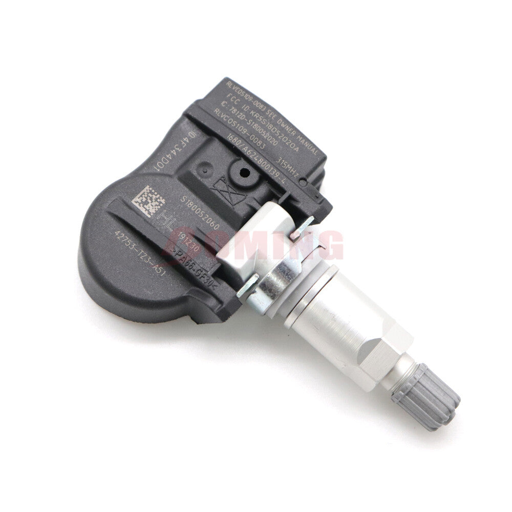 4x New Tire Pressure Sensor TPMS 42753-TZ3-A51 for Honda for Acura ILX MDX 315MHz
