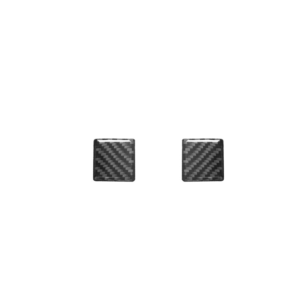 2x Carbon Fiber Front Door Handle Trim for Land Rover Discovery Sport 2015-19