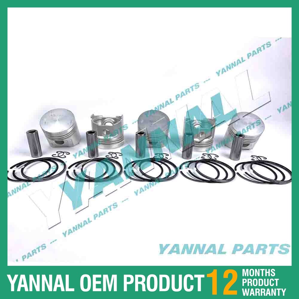 3-piece piston with piston rings + 0.5 mm for Yanmar 3TNV82 engine (oversized)