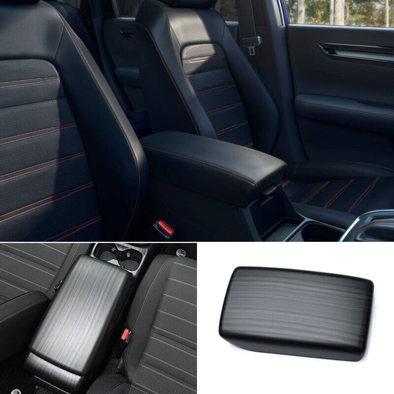 for Honda CR-V 2023-2024 Black Wood Grain Central Armrest Box Decor Panel Cover