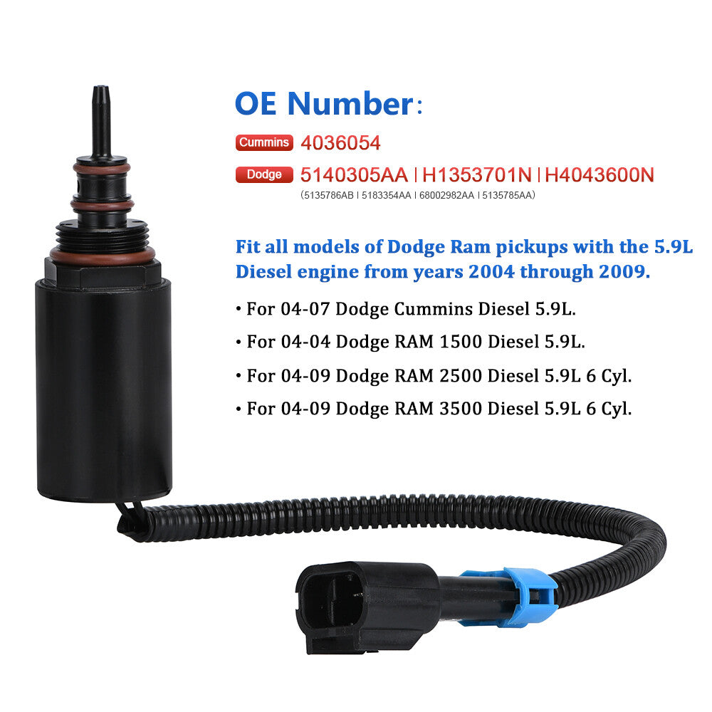 Turbo Wastegate Control Solenoid Valve for Dodge for Ram 5140305AA 4036054