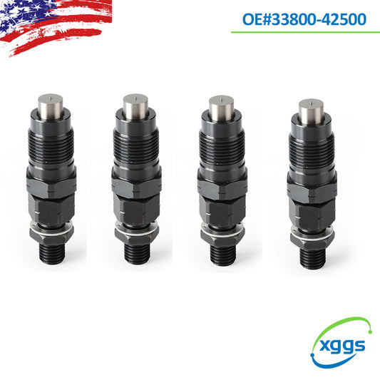 4-pack of fuel injectors (33800-42500) suitable for Kia H100 2.5L for Hyundai engines (D4BB, D4BH, D4BF).