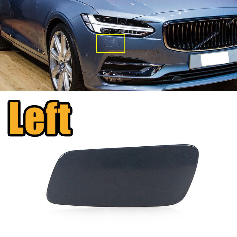 Left front headlight washer cover 3983984, primer suitable for Volvo S90 2017-2019.