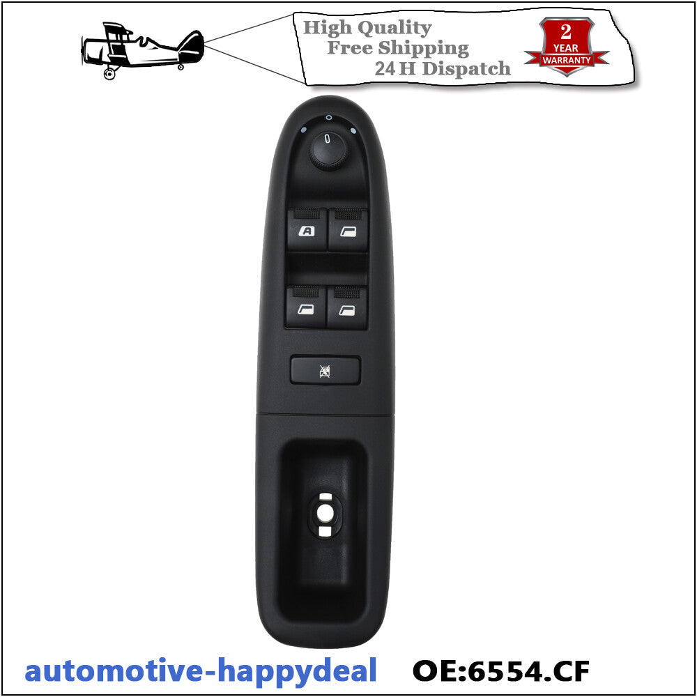 Front Driver Side Electric Window Control Switch 6554.CF 6554CF for PEUGEOT 406