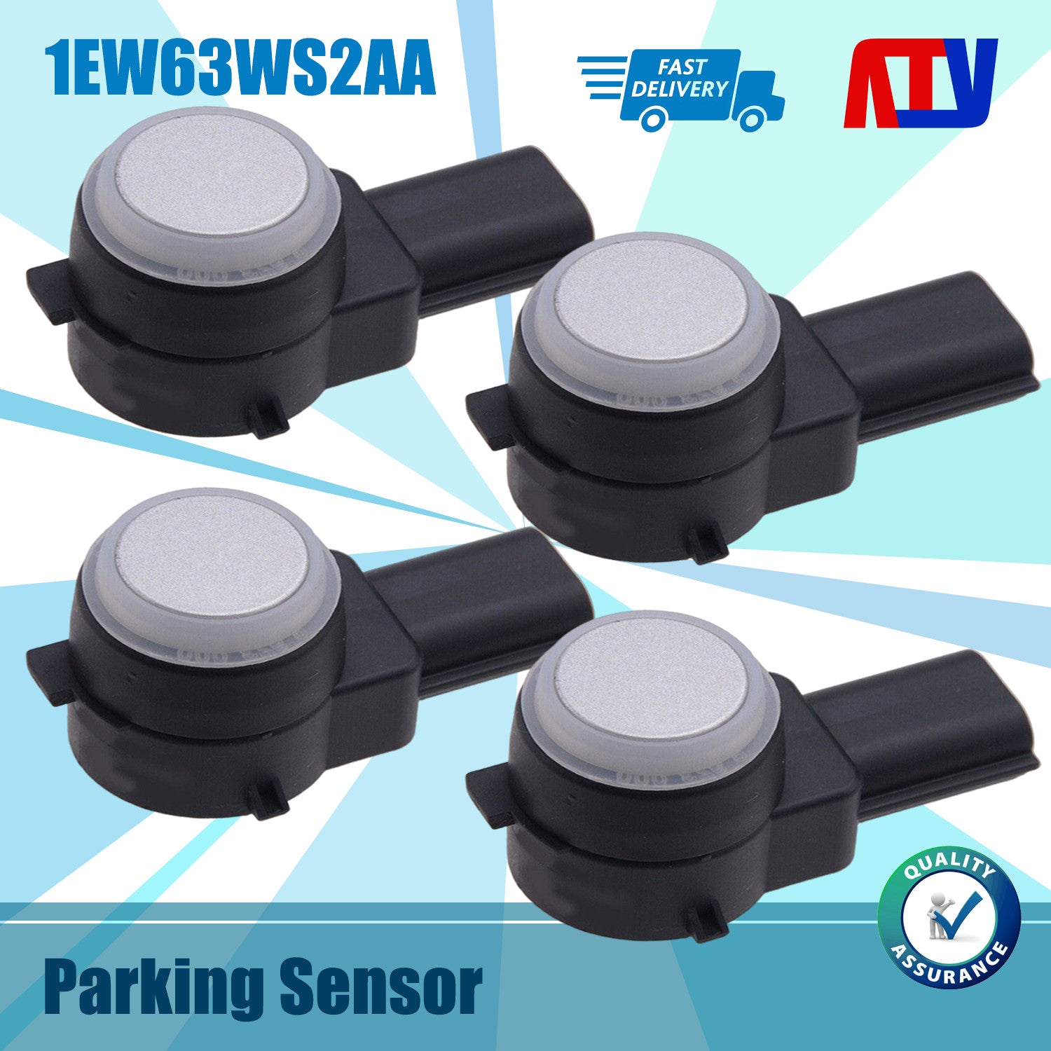 4x PDC Parking Assist Sensors for Dodge for Jeep for Chrysler NEW 1EW63TZZAA 1EW63HBVAA