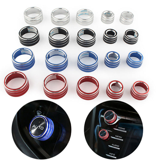 5-piece set of air conditioning audio button switch knob covers for Toyota for Camry 2018