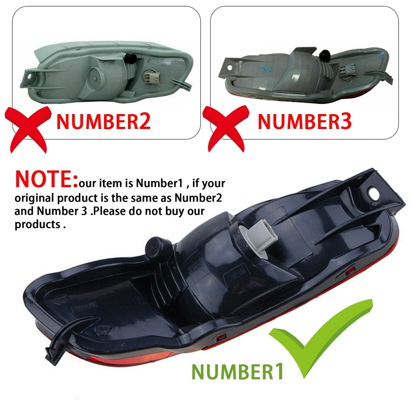 Rear Bumper Lights Red Marker Lamps Pair For 04-09 for Lexus RX330 RX350 RX400H AT