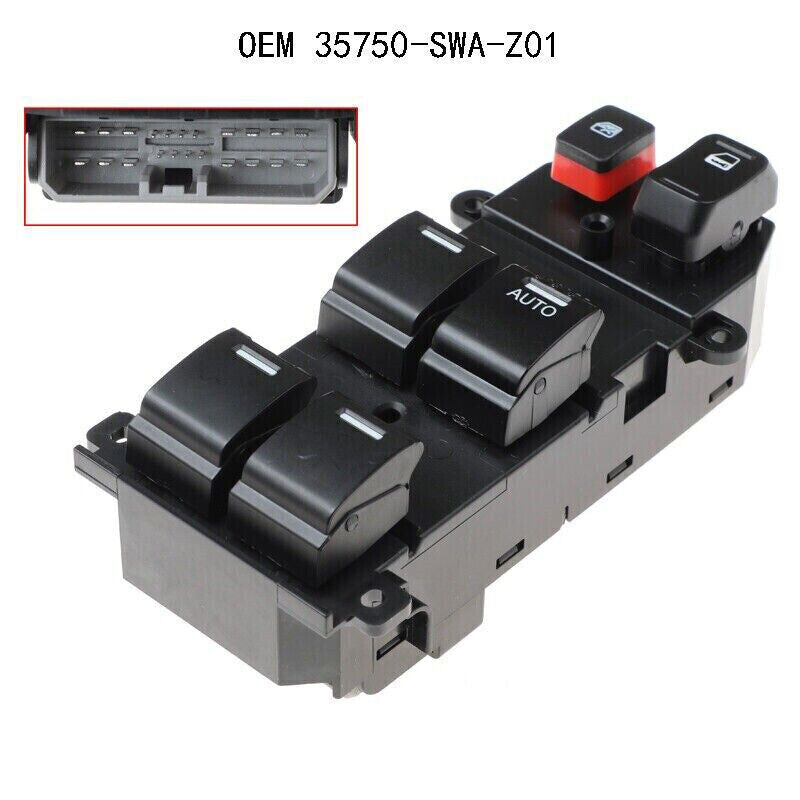 for Honda CR-V 2007-2010 NEW Electric Master Power Window Switch 35750-SWA-Z01