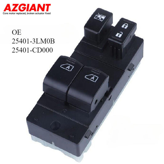 Power window switch for the front left drive side of the 2005-2007 for Infiniti G35 Coupe.
