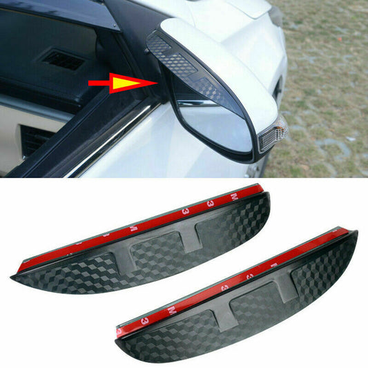 for Chevrolet for Cruze 2017-2018 Carbon Fiber ABS Rearview Mirror Rain Eyebrow Trim