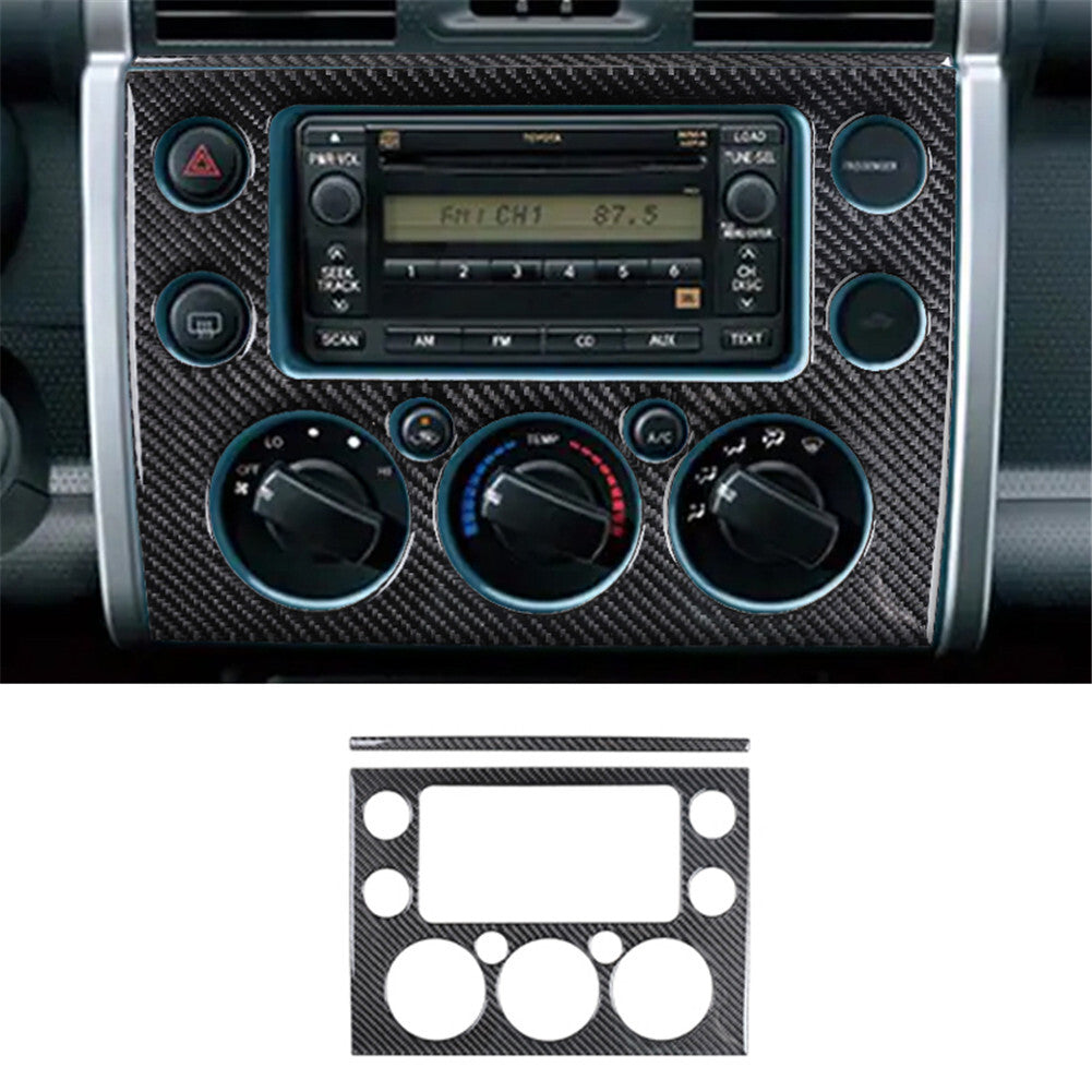 Central Panel Trim Cover Carbon Fiber Interior for Toyota FJ Curiser 2007-2021