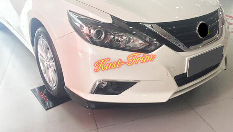 for NISSAN Altima 2016-18 Black Front Bumper Lid Spoiler Corner Guard Cover Trim