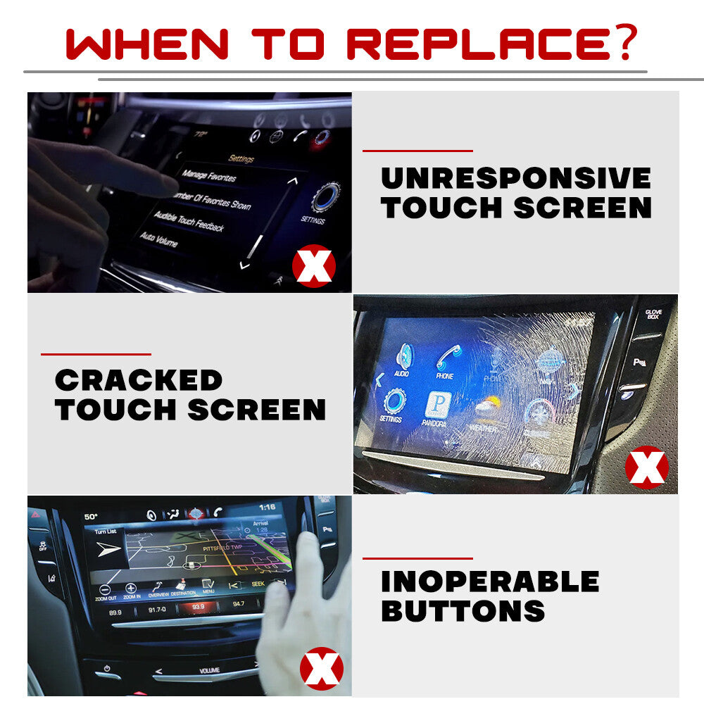 Heated CUE System Touch Screen Nav Radio 23243166 for Cadillac ATS CTS ELR SRX