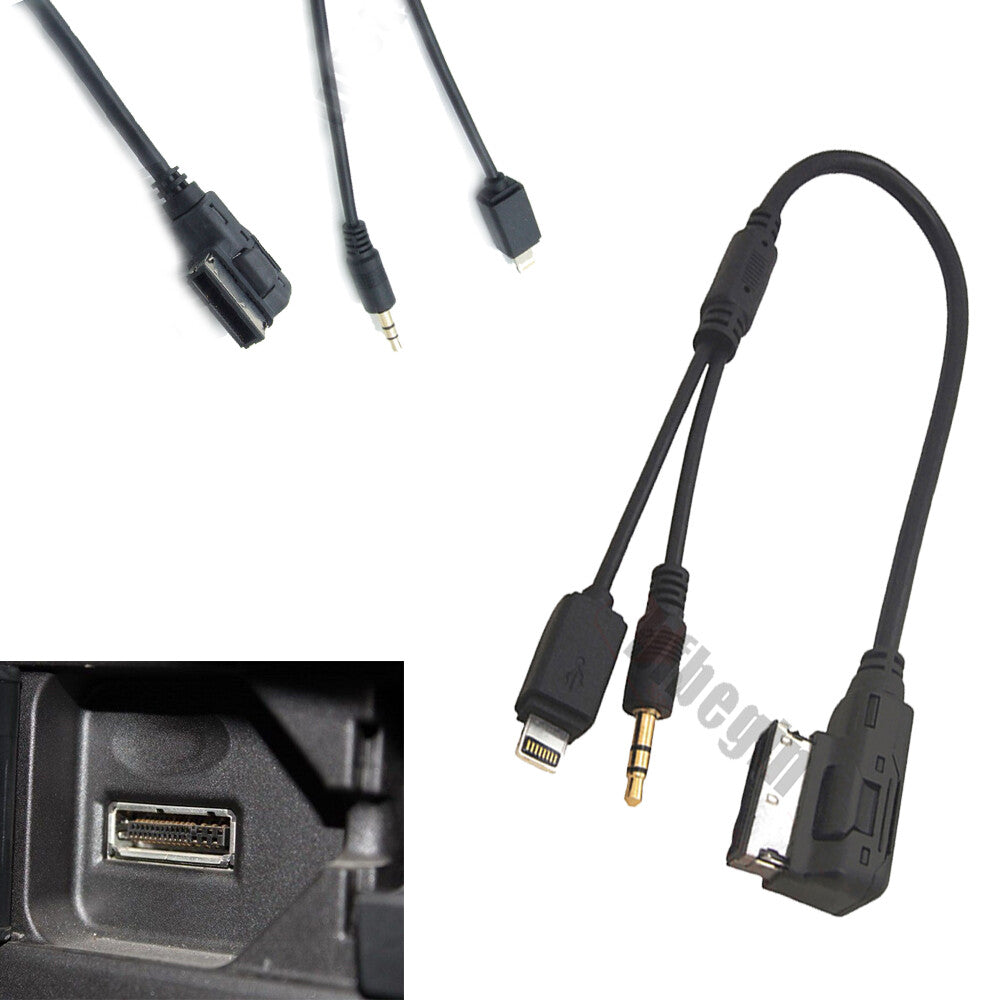 Suitable for Audi for VW car media audio USB music cable interface AMI MDI MMI AUX adapter