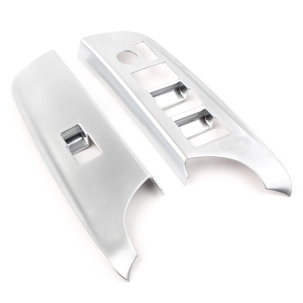 2xCar Inner Interior Front Window Switch Plate Trims for Toyota Sienta 2016-2018