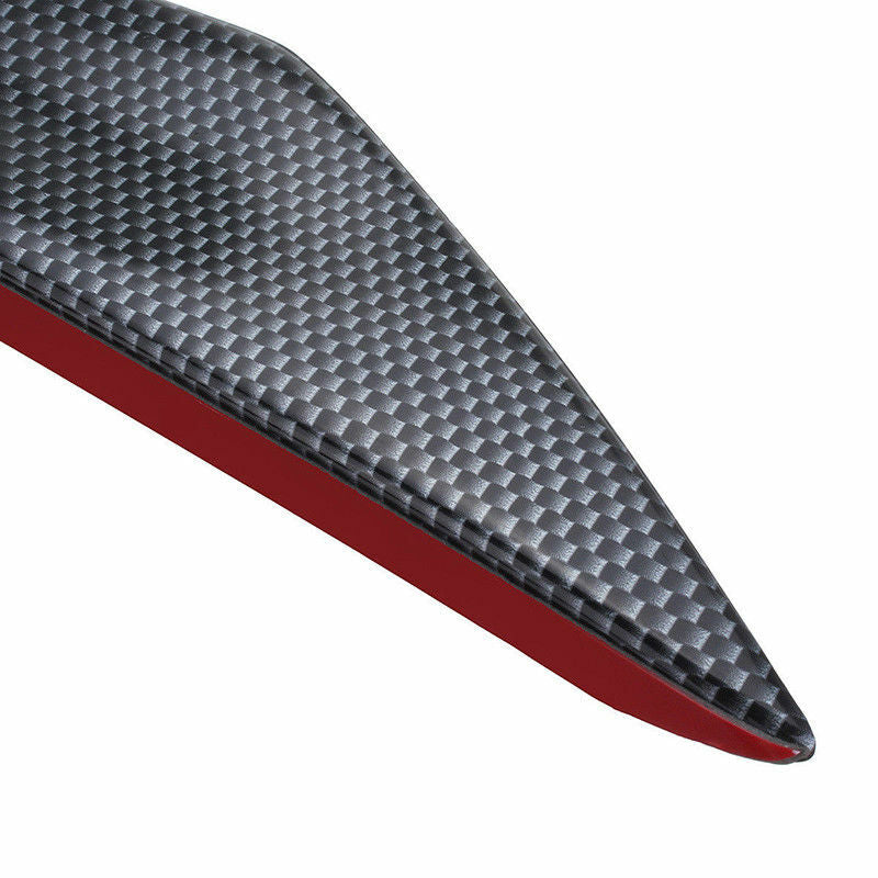 External front bumper lip splitter Fins Spoiler Canards Carbon Fiber Universal