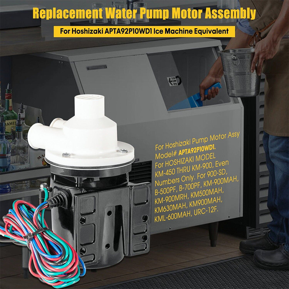 Water Pump Motor Assembly Ice Machine Equivalent For Hoshizaki APTA92P10WD1