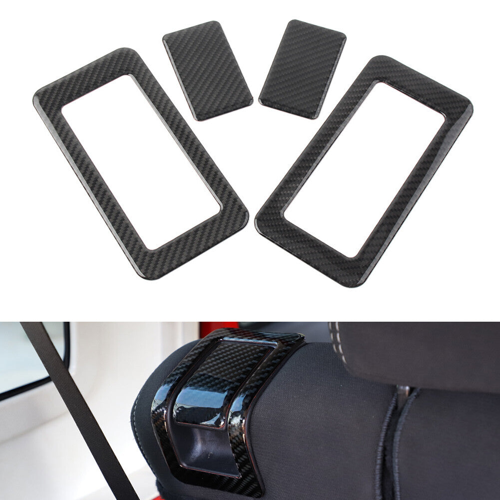 4 Pcs Rear for Seat Switch Cover Trim Fit for Jeep for Wrangler JK 2011-2017 12 13 14
