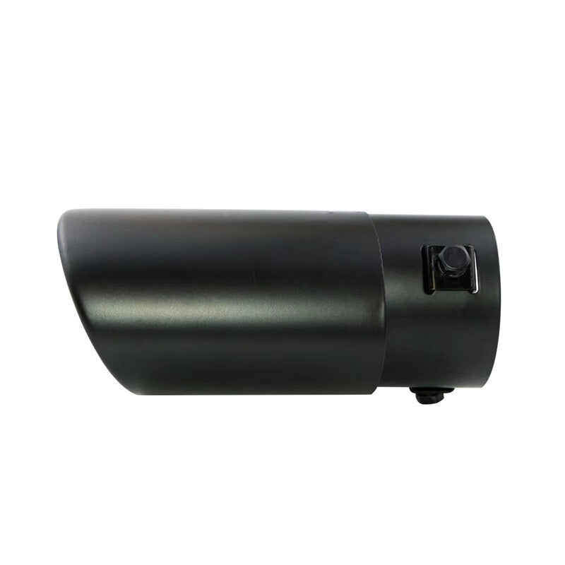 Universa 70mm Inlet Car Exhaust Tail Muffler Tip Stainless Steel Rear Pipe BK