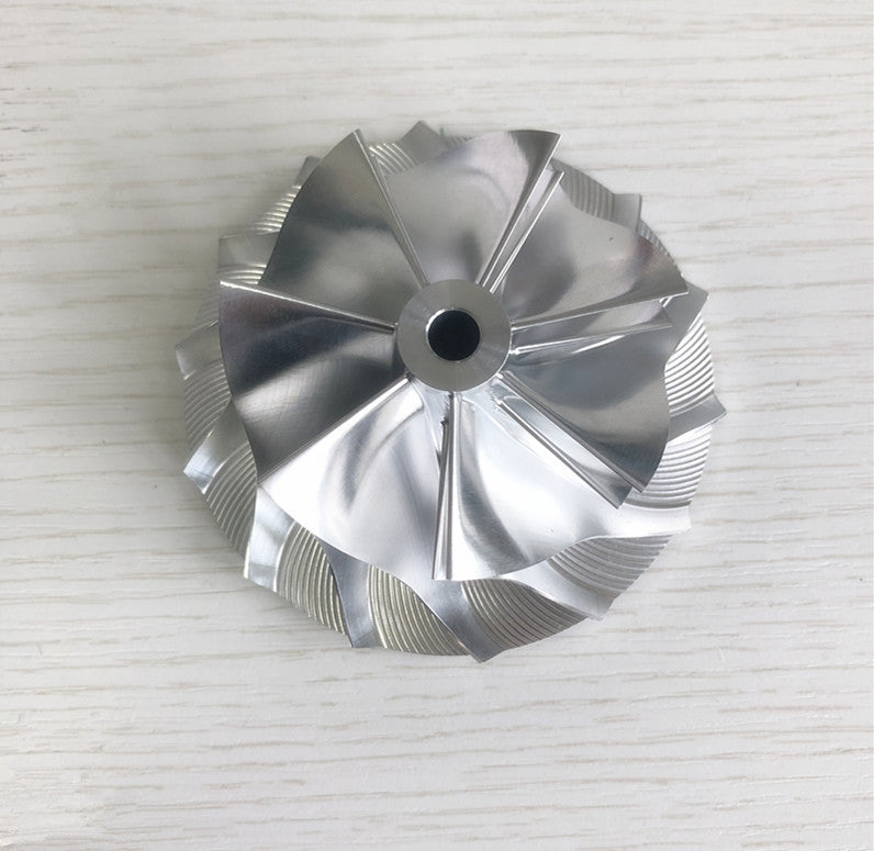 TD05H 7+7 Insert 60.27/82.32 mm Ultra-thin Insert Turbine Milling/Burdle Compressor Wheel