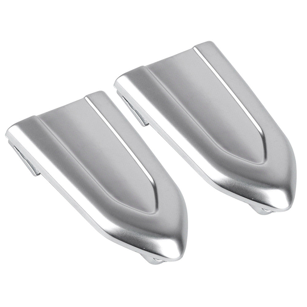 2Pcs For 2013-2019 ATS CT6 CTS XT5 XTS Door Lock Cylinder Chrome Cover Trim Cap
