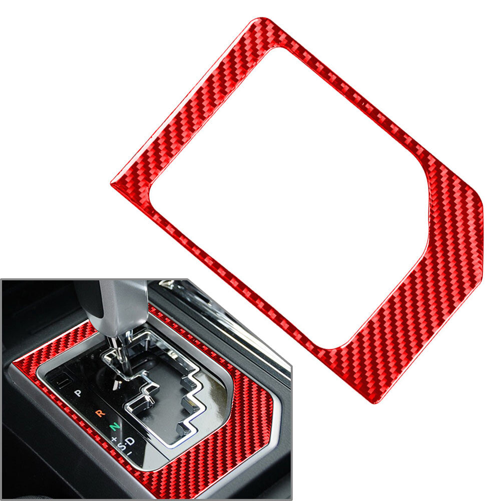 Carbon Fiber Gear Shift Panel Cover Trim Fit for Toyota Tundra 2014-2021 2015 2016